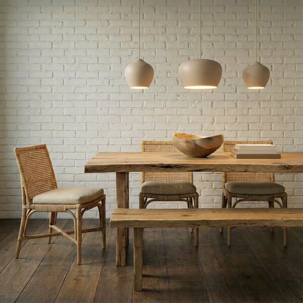 Lampada a sospensione Lucande, Malisa, dimmerabile, Beige, Soggiorno, Metallo, Scandinavo