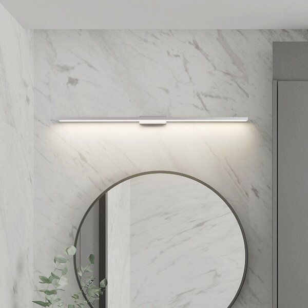 Applique da parete Lindby, Alenia, Metallizzato, Bagno, Alluminio, Moderno