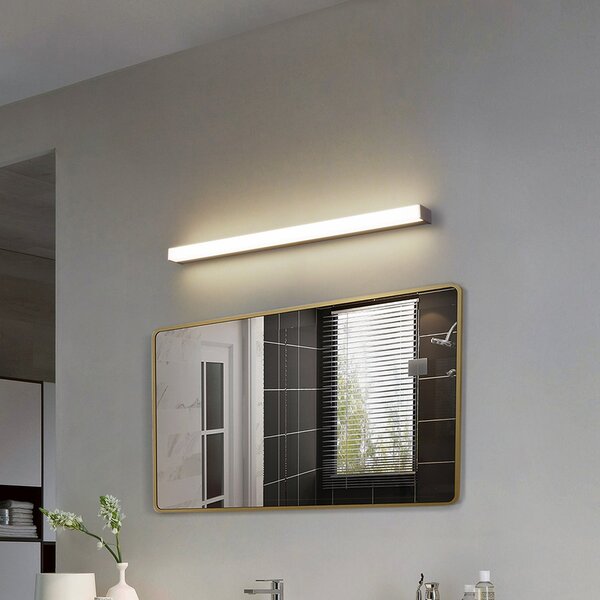 Applique da parete Lindby, Philippa, Metallizzato, Bagno, Alluminio, Moderno