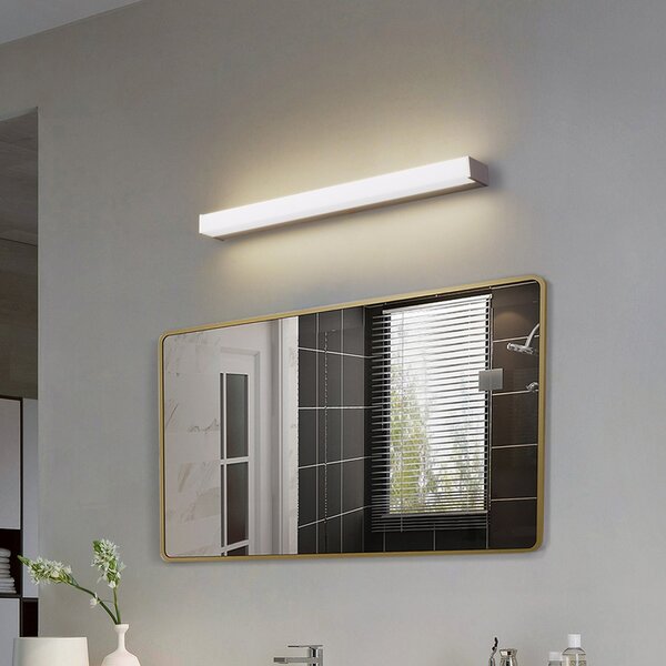 Applique da parete Lindby, Philippa, Metallizzato, Bagno, Alluminio, Moderno