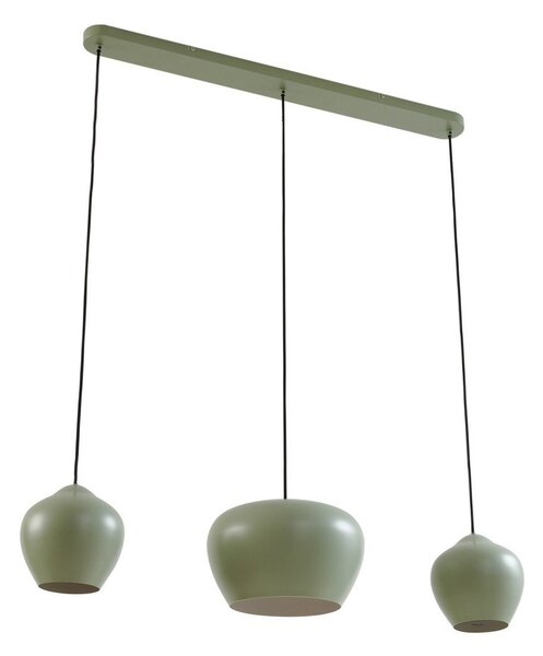 Lampada a sospensione Lucande, Malisa, dimmerabile, Verde, Soggiorno, Metallo, Scandinavo