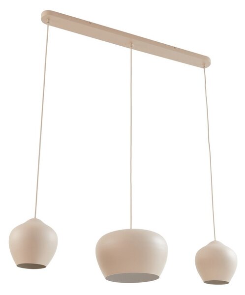 Lampada a sospensione Lucande, Malisa, dimmerabile, Beige, Soggiorno, Metallo, Scandinavo