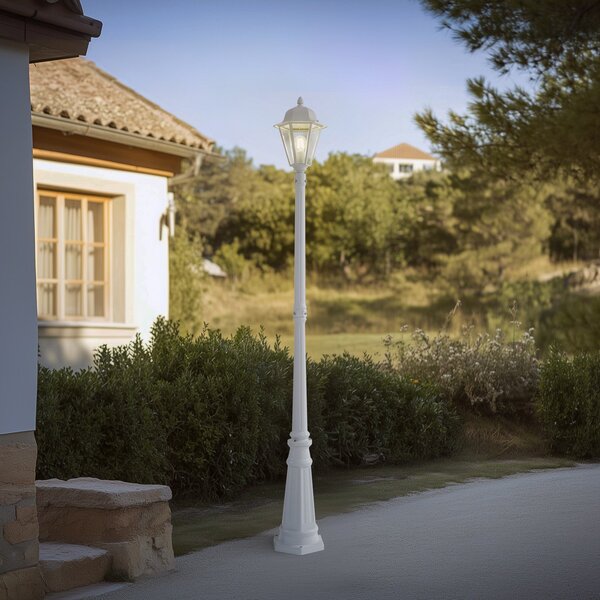 Lampade da esterno Lindby, Edana, dimmerabile, Bianco, Alluminio, Moderno