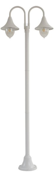 Lampade da esterno Lindby, Madea, dimmerabile, Bianco, Alluminio, Moderno