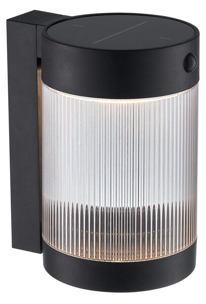 Coupar Solar All'aperto Applique da Parete IP44 Nero