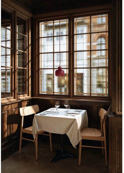 Lampada a sospensione Woud, Stone, dimmerabile, Rosso, Cucina, Metallo, Design
