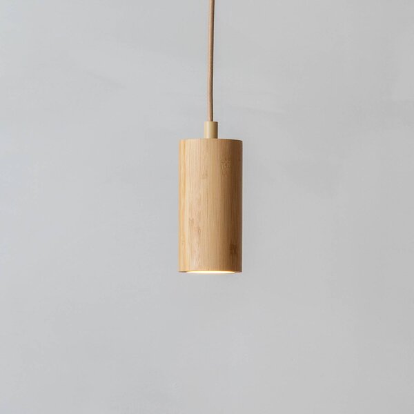 Good & Mojo Lampada a sospensione Java, Legno chiaro, Corridoio, bambù, Scandinavo, Lampada a sospensione