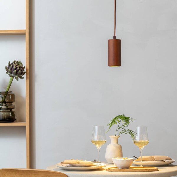 Good & Mojo Lampada a sospensione Java, Marrone / Ruggine, Corridoio, bambù, Scandinavo, Lampada a sospensione