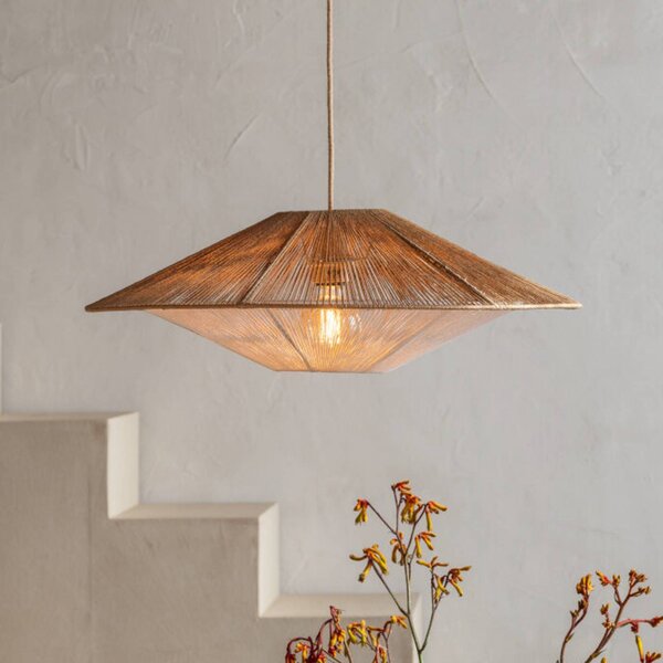 Good & Mojo Lampada a sospensione Lumbini, Marrone / Ruggine, Soggiorno / Sala da pranzo, Carta / Lunolit / Lunopal, Scandinavo, Lampada a sospensione