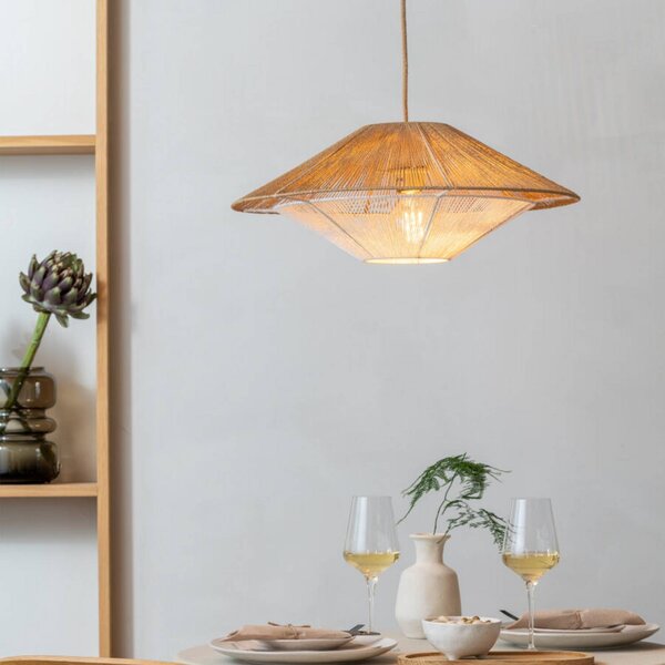 Good & Mojo Lampada a sospensione Lumbini, Marrone / Ruggine, Soggiorno / Sala da pranzo, Carta / Lunolit / Lunopal, Scandinavo, Lampada a sospensione