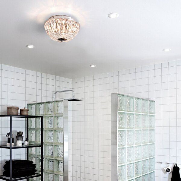 Plafoniera Markslöjd, Estelle, dimmerabile, Trasparente, Bagno, Cristallo