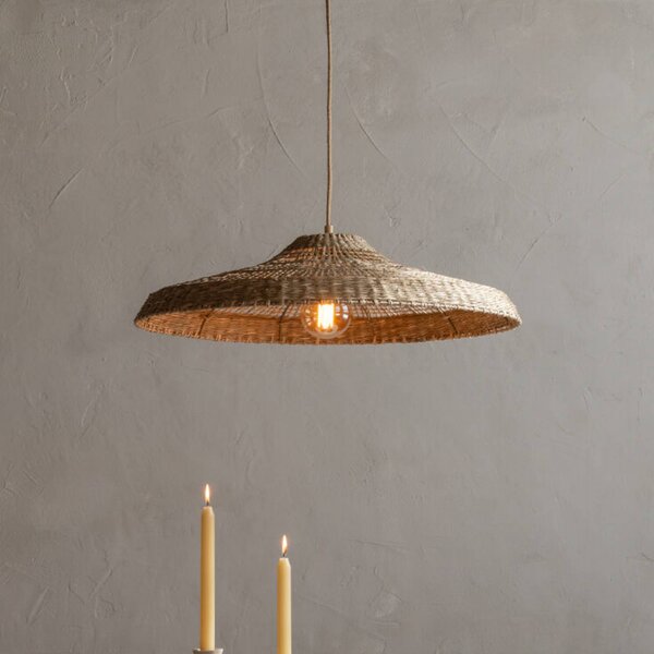 Good & Mojo Lampada a sospensione Santorini, Marrone / Ruggine, Soggiorno / Sala da pranzo, Tessuto / Stoffa / Seta, Lampada a sospensione