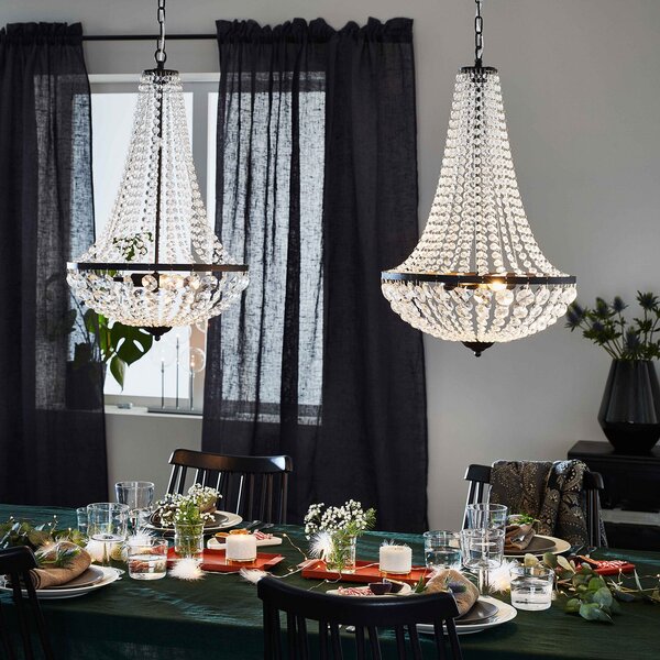 Lampadari Markslöjd, Gränsö, dimmerabile, Trasparente, Soggiorno, Cristallo