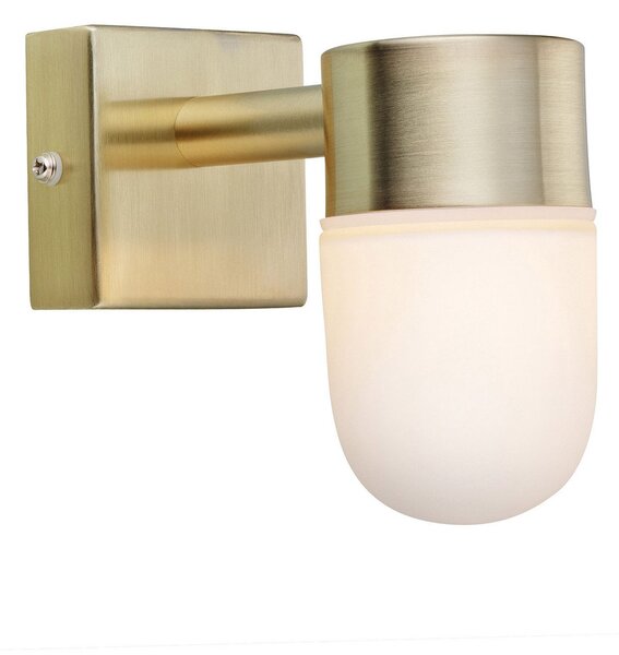 Applique da parete Markslöjd, Menton, dimmerabile, Dorato / Ottone, Bagno, Metallo, Moderno