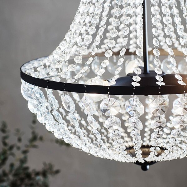 Lampadari Markslöjd, Gränsö, dimmerabile, Trasparente, Soggiorno, Cristallo