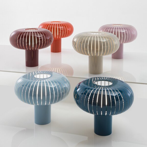 Lampade da tavolo Kartell, Teresa, dimmerabile, Blu, Soggiorno, Plastica, Design