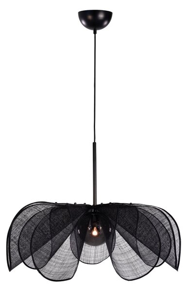 Lampada a sospensione Markslöjd, Styrka, dimmerabile, Nero, Soggiorno, Tessuto / Tessile