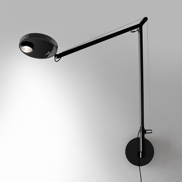 Applique da parete Artemide, Demetra, dimmerabile, Nero, Camera da letto, Metallo, Moderno