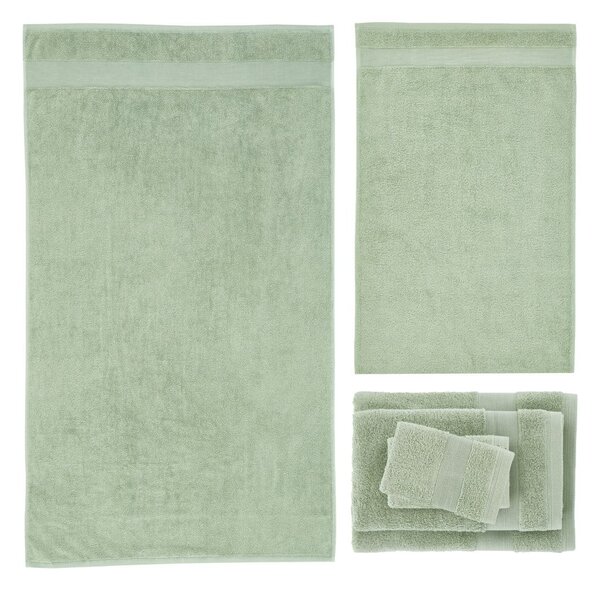Set di asciugamani per viso e corpo tipo terry verdi in cotone 6 pz Anti-Bacterial – Catherine Lansfield