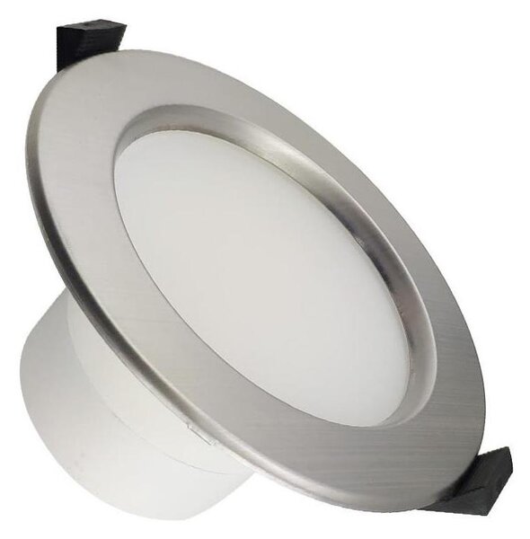 Lampada da incasso LED per bagni LED/10W/230V 4000K argento IP44