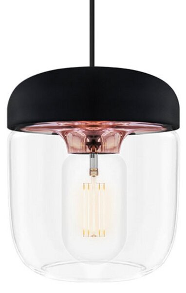 Lampada a sospensione UMAGE, Acorn, dimmerabile, Nero, Soggiorno, Vetro, Design