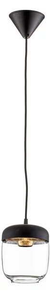 Lampada a sospensione UMAGE, Acorn, dimmerabile, Nero, Soggiorno, Vetro, Design