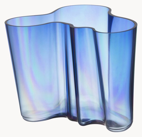 Vaso in vetro soffiato Aalto 90 Berlin, alt. 16 cm