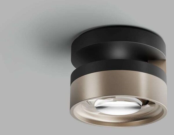 Plafoniera LIGHT-POINT, dimmerabile, Nero, Soggiorno, Alluminio