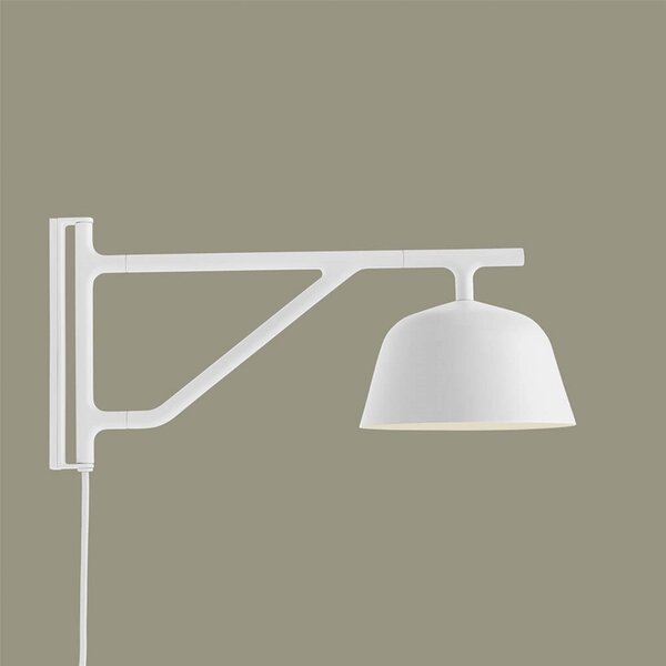 Applique da parete Muuto, Bianco, Soggiorno, Alluminio