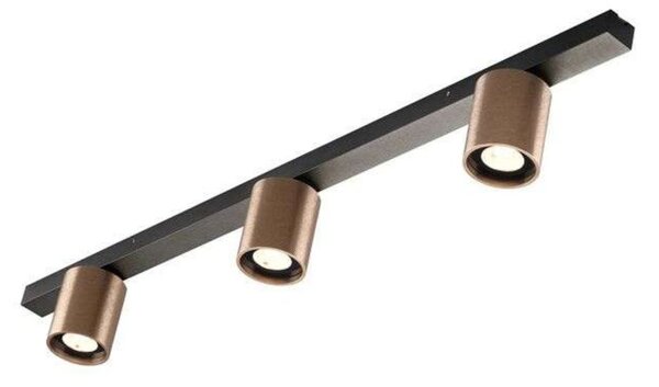 Plafoniera LIGHT-POINT, dimmerabile, Bronzo / Ottone anticato, Soggiorno, Alluminio