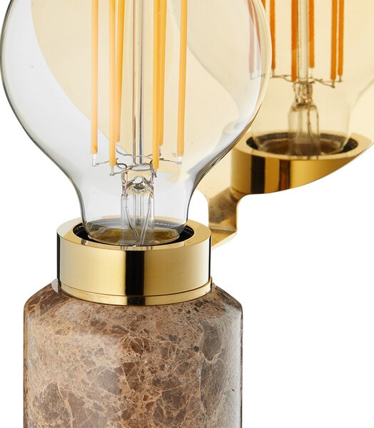 Lampade da tavolo DESIGN BY US, Blindspot, Marrone / Ruggine, Soggiorno, Marmo, Design
