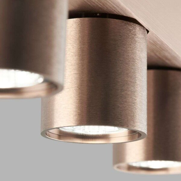 Plafoniera LIGHT-POINT, dimmerabile, Bronzo / Ottone anticato, Cucina, Alluminio