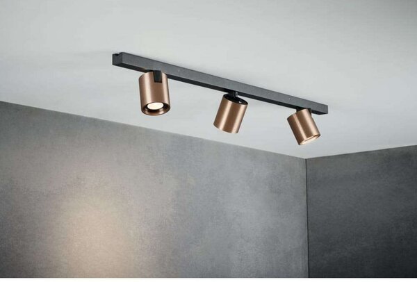 Plafoniera LIGHT-POINT, dimmerabile, Bronzo / Ottone anticato, Soggiorno, Alluminio
