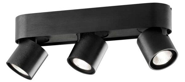 Plafoniera LIGHT-POINT, dimmerabile, Nero, Cucina, Alluminio