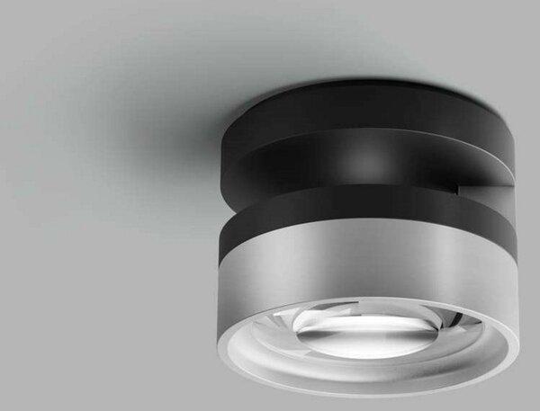 Plafoniera LIGHT-POINT, dimmerabile, Nero, Soggiorno, Alluminio