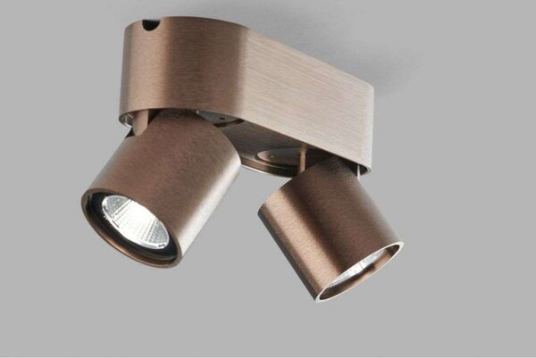 Plafoniera LIGHT-POINT, dimmerabile, Bronzo / Ottone anticato, Soggiorno, Alluminio