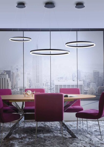 PAUL NEUHAUS Lampada a sospensione LED 2382-13 antracite, 38,5 W, 5250 lm, 3000 K