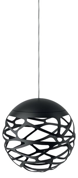Lampada a sospensione Lodes, dimmerabile, Nero, Sala da pranzo, Metallo