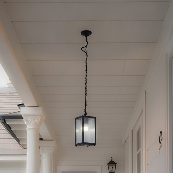Lampade da esterno Lindby, Bolgar, dimmerabile, Nero, Terrazza, Metallo, Moderno