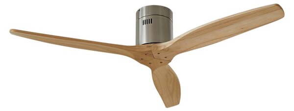 Ventilatore da soffitto Vindur Ø 132 cm nichel DC silenzioso - Lucande Lucande, Vindur, Legno, Soggiorno, Legno, Moderno