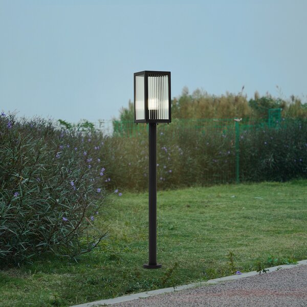 Lampade da esterno Lindby, Bolgar, dimmerabile, Nero, Terrazza, Metallo, Moderno