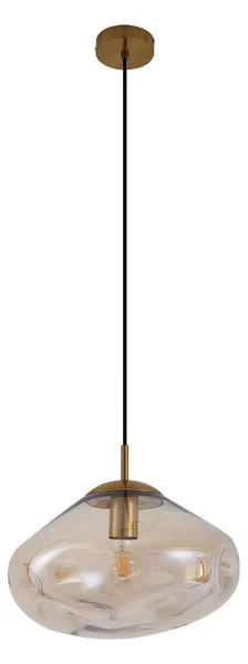 Lampada a sospensione Lindby, Lelia, dimmerabile, Beige, Sala da pranzo, Vetro, Design