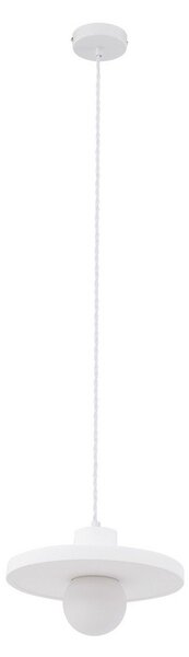 Lampada a sospensione Lindby, Nielson, dimmerabile, Bianco, Soggiorno, Gesso / Argilla, Moderno