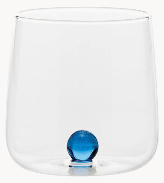 Set di 6 bicchieri in vetro borosilicato fatti a mano Bilia