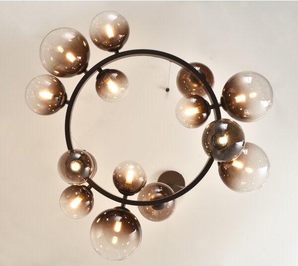 Brilagi - Lampadario LED a sospensione con cavo MILLA 15xG9/3W/230V marrone/marrone fumé