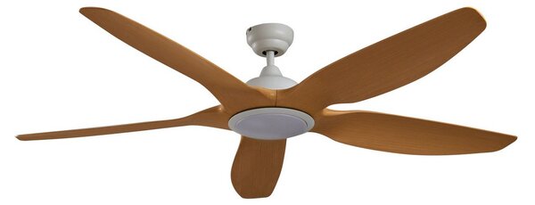Omendo Ventilatore da soffitto LED bianco CCT DC silenzioso - Lucande Lucande, Omendo, dimmerabile, Bianco, Soggiorno, Metallo, Moderno