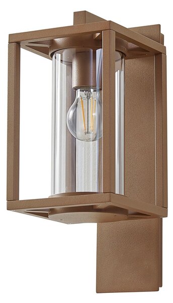Lampade da esterno Lucande, Ferda, dimmerabile, Marrone / Ruggine, Terrazza, Alluminio, Moderno