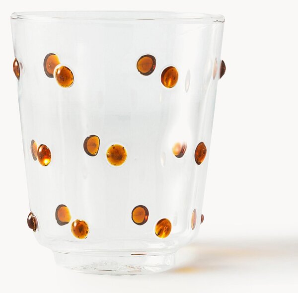 Set di 2 bicchieri in vetro borosilicato soffiato Nob