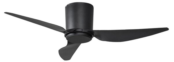 Ventilatore da soffitto Aulo Ø 123 cm nero silenzioso DC - Lindby Lindby, Aulo, Nero, Soggiorno, Metallo, Moderno