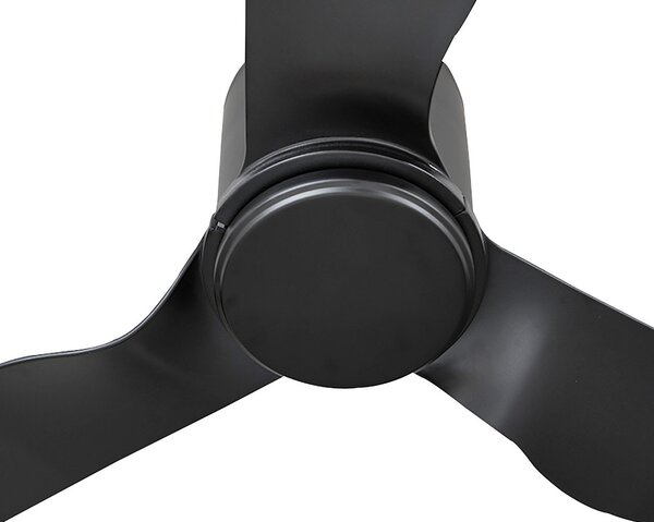 Ventilatore da soffitto Aulo Ø 123 cm nero silenzioso DC - Lindby Lindby, Aulo, Nero, Soggiorno, Metallo, Moderno